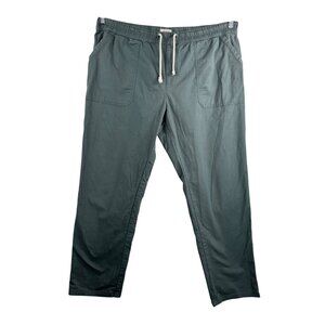 Pact womens woven twill roll up pants green athleisure hiking sz XXL